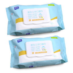 德祐 新生兒手口濕巾 寶寶專用濕紙巾新生兒用品必備 80片裝 2